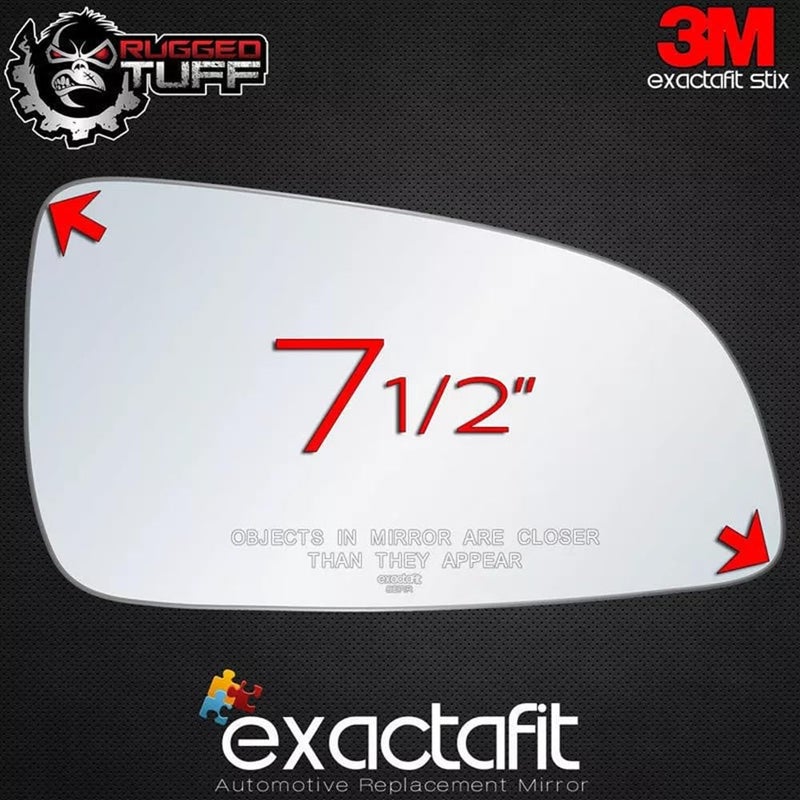 Rugged TUFF Passenger Right Side Mirror Glass For 2008 2009 Saturn Astra Door Rear View Mirrors Non-Heated Convex Lens Replacement exactafit 8271R - Image 4